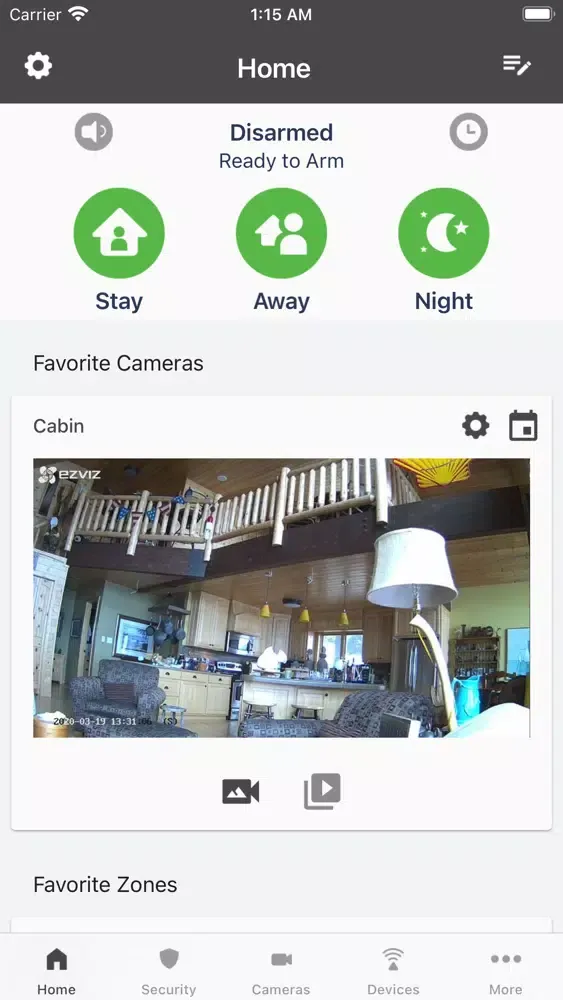 Tangkapan layar Prodigy Smart Home