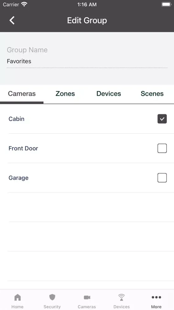 Tangkapan layar Prodigy Smart Home