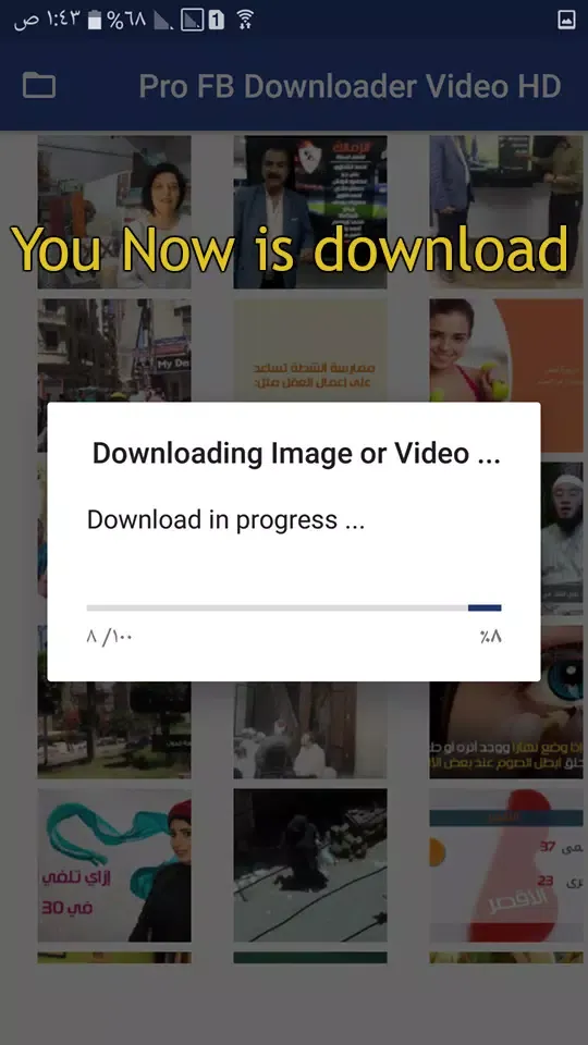Ảnh chụp màn hình của Downloader Video Facebook HD 2017
