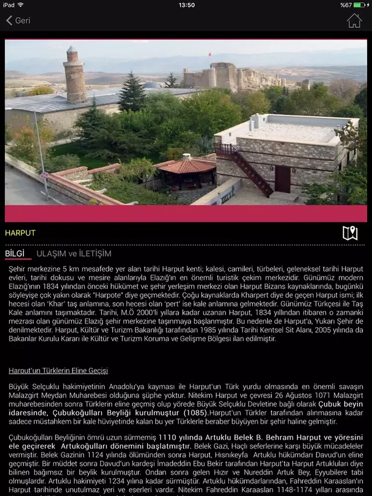 Capturas de pantalla de Elazığ Gezi iPad 