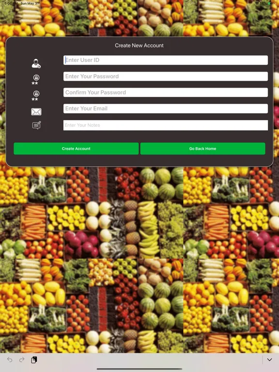 ภาพหน้าจอของ MyProduceManager iPad 
