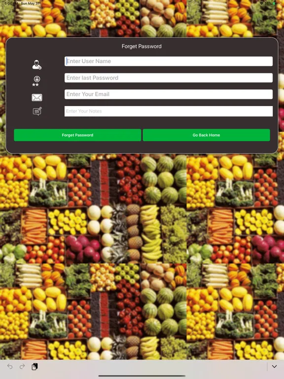 ภาพหน้าจอของ MyProduceManager iPad 
