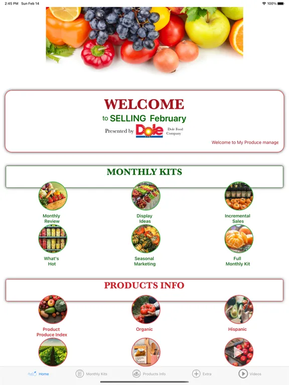 ภาพหน้าจอของ MyProduceManager iPad 
