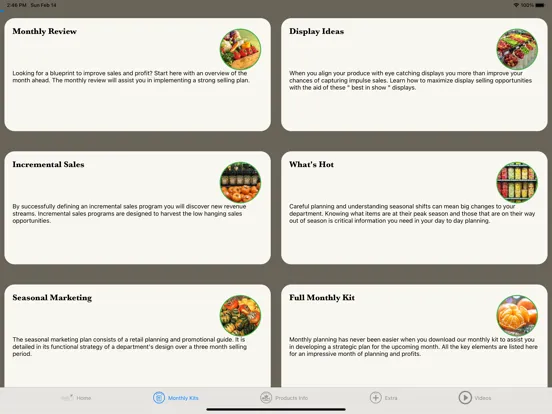 ภาพหน้าจอของ MyProduceManager iPad 