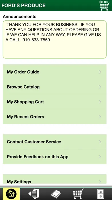 Ford’s Produce Ordering应用截图