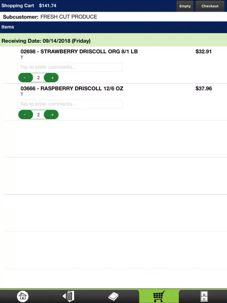 J&J Distributing Checkout iPad 应用截图