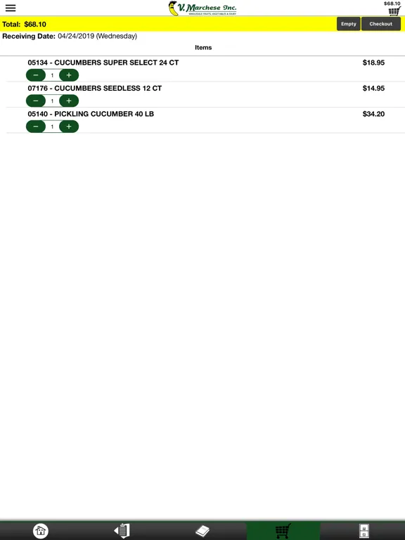 V. Marchese Checkout iPad  سکرین شاٹس