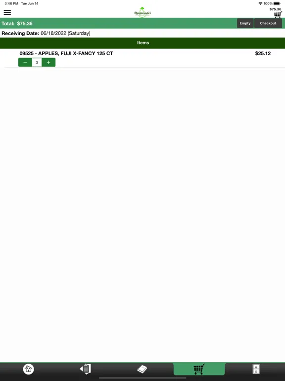 Monteverde's Mobile Ordering iPad  سکرین شاٹس