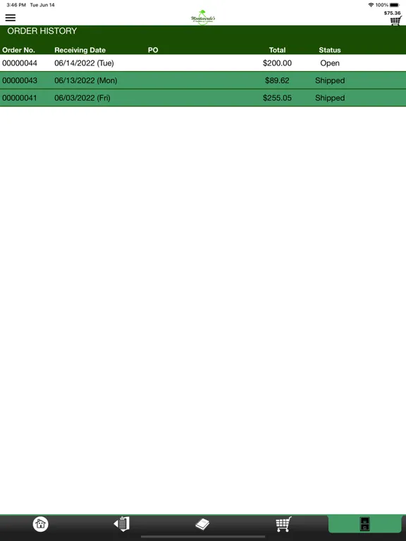 Monteverde's Mobile Ordering iPad  سکرین شاٹس