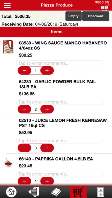 تصاویر Piazza Produce Checkout App