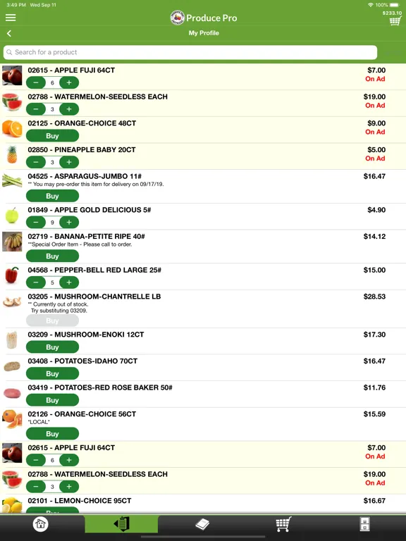 PPro Checkout iPad  Screenshots