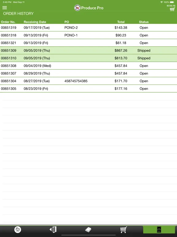 PPro Checkout iPad  Screenshots