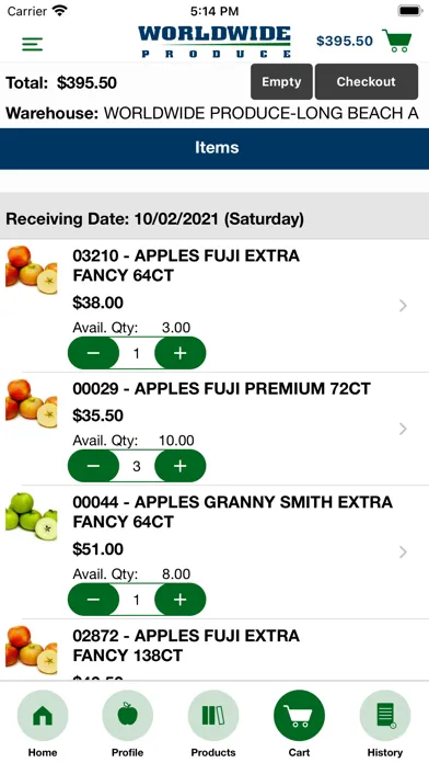 Capturas de pantalla de Worldwide Produce Checkout