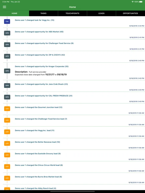تصاویر PPro CRM iPad 