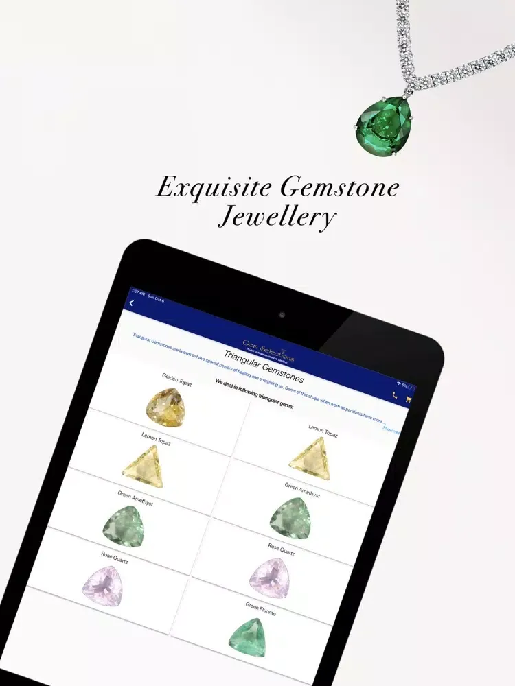 Gem Selections iPad  Screenshots