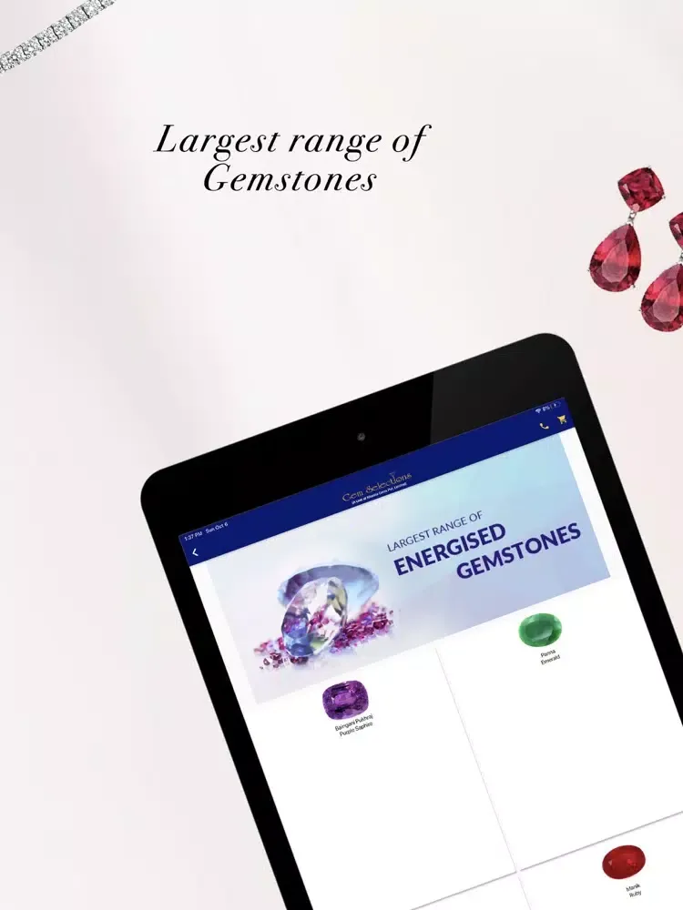 Gem Selections iPad  Screenshots