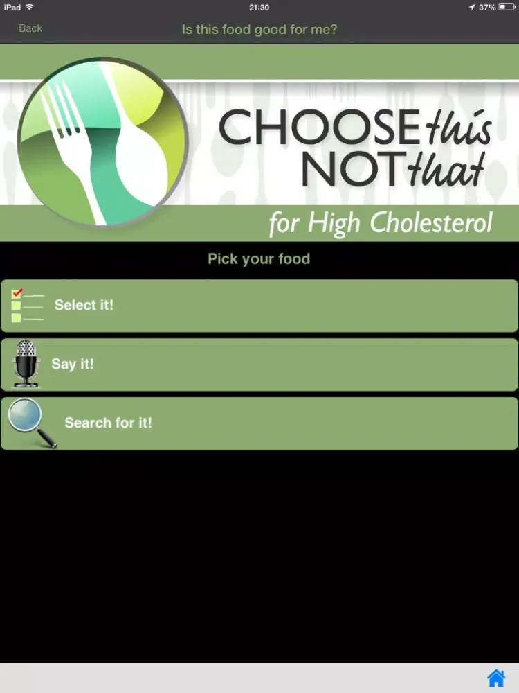 Capturas de tela do High Cholesterol iPad 