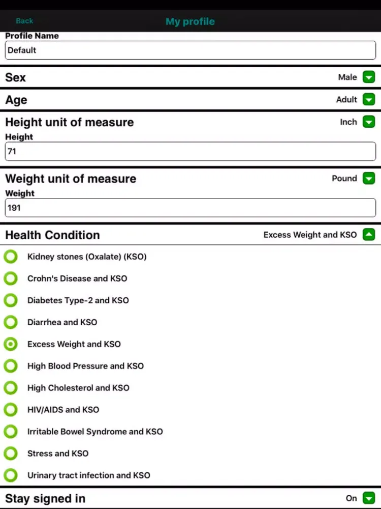 Kidney Stones (Oxalate) iPad  스크린샷