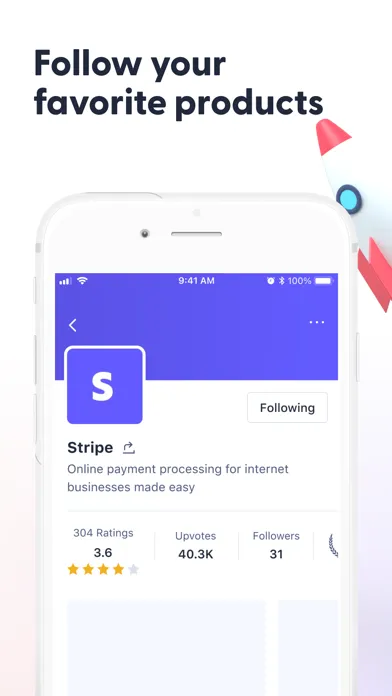 ภาพหน้าจอของ Product Hunt
