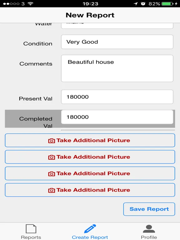 Valuation App iPad  Screenshots