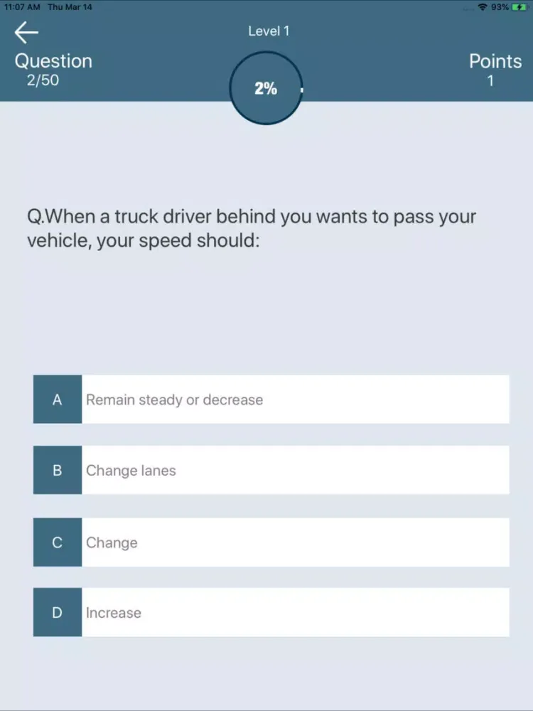 Massachusetts Driving Test iPad  স্ক্রিনশট