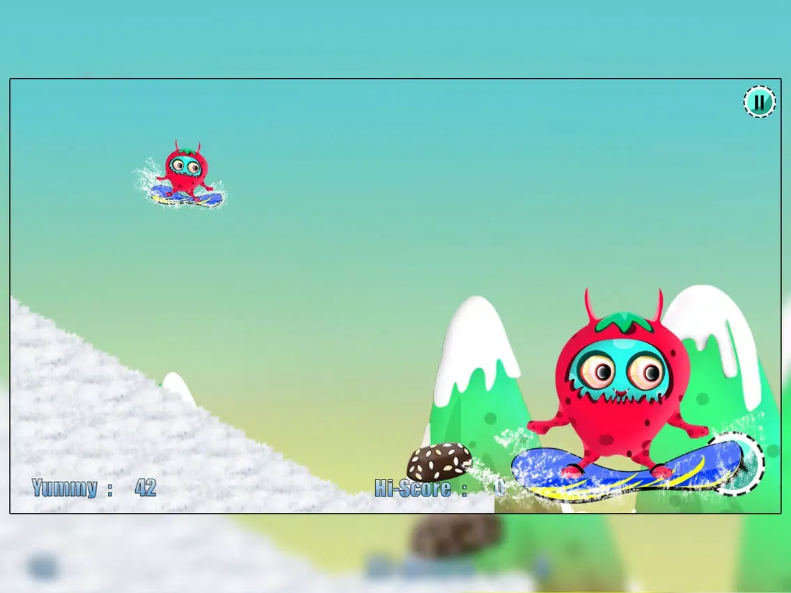 Capturas de pantalla de Barry the Berry Snow Monster : The Winter Fun Ski Race iPad 