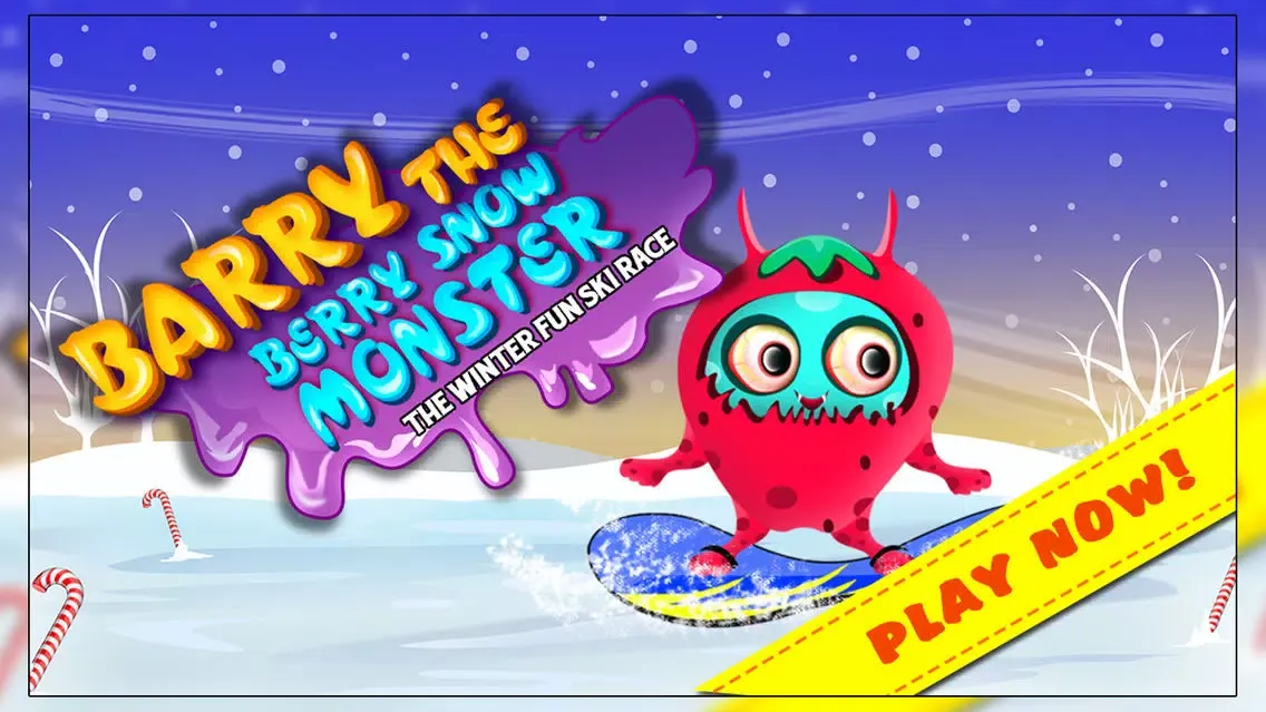 Capturas de pantalla de Barry the Berry Snow Monster : The Winter Fun Ski Race