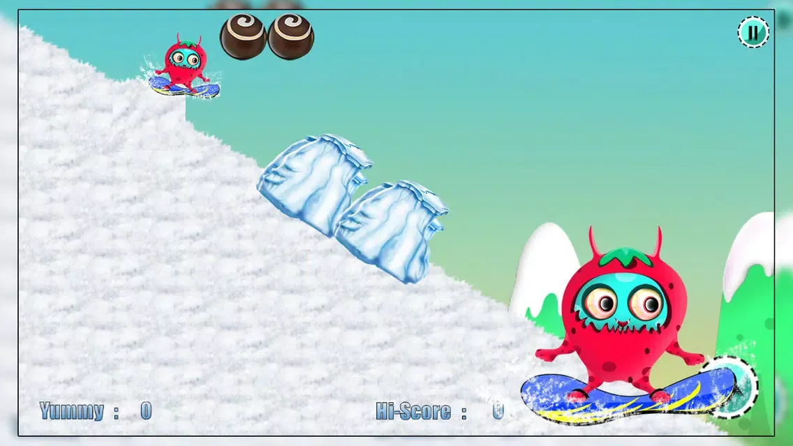 Capturas de pantalla de Barry the Berry Snow Monster : The Winter Fun Ski Race