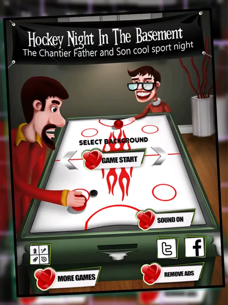 Hockey Night In The Basement : The Chantier Father and Son cool sport night - Free Edition iPad  স্ক্রিনশট