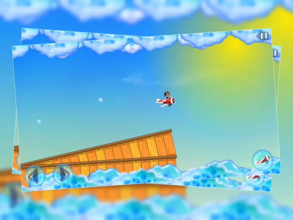 Screenshot di Jr. First Time Plane Flight : The Biplane Sky High Adventure iPad 