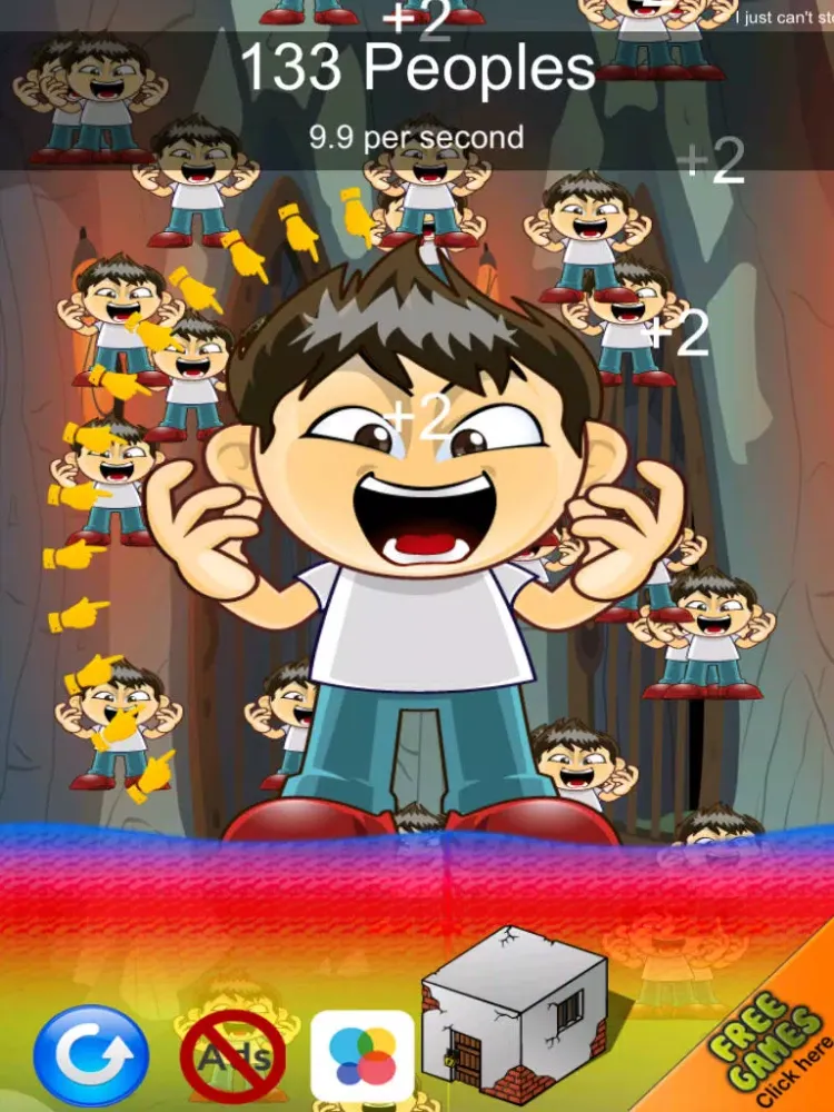 Tap tap bidou tap and tap bang booth - insane the clickers brains - Free Edition iPad  スクリーンショット