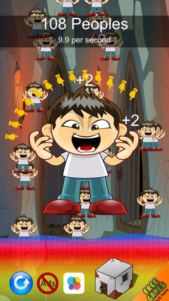 Tap tap bidou tap and tap bang booth - insane the clickers brains - Free Edition スクリーンショット