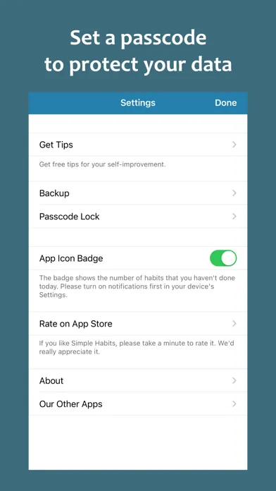 تصاویر Simple Habits - Habit Tracker