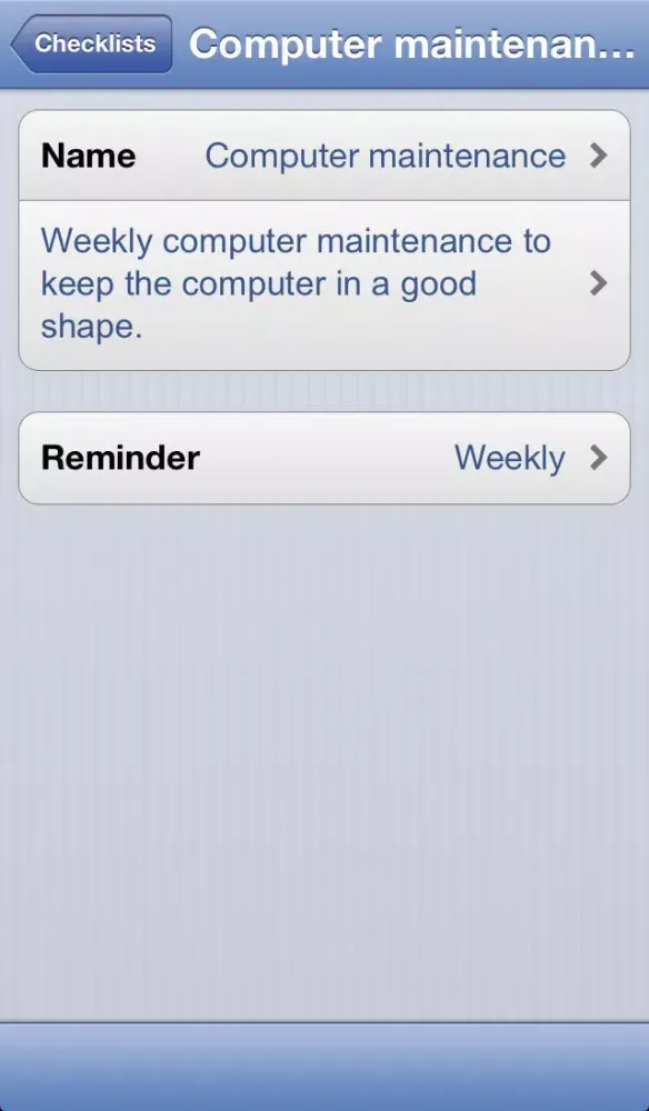 صور eChecklist Free - Checklists with Reminders