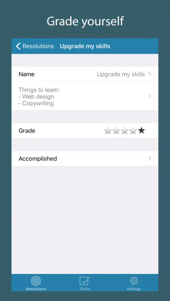 Resolutions 2021 Screenshots