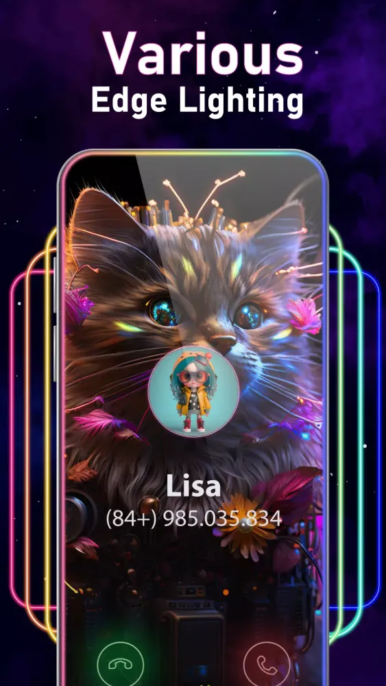 Zrzuty ekranu Call Color Themes: Call Dialer