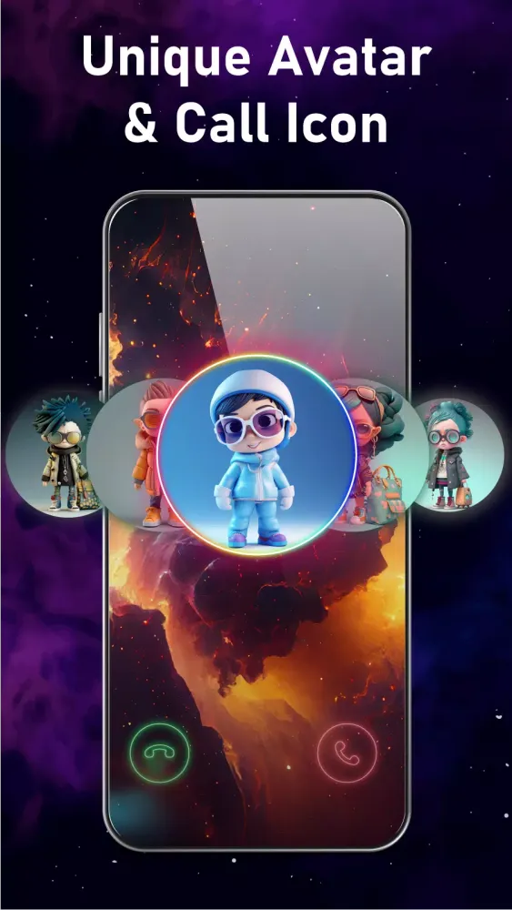Zrzuty ekranu Call Color Themes: Call Dialer