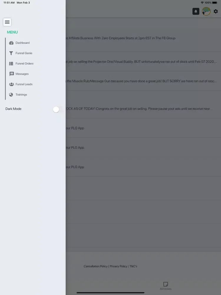 Capturas de pantalla de Product List Genie iPad 