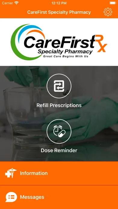 Ảnh chụp màn hình của CareFirst Specialty Pharmacy
