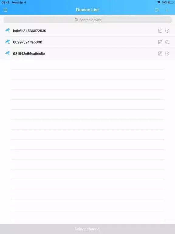 Ảnh chụp màn hình của Proeasy Eye iPad 
