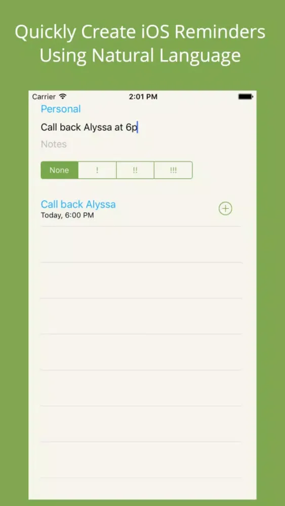 Zrzuty ekranu Rapid Reminders