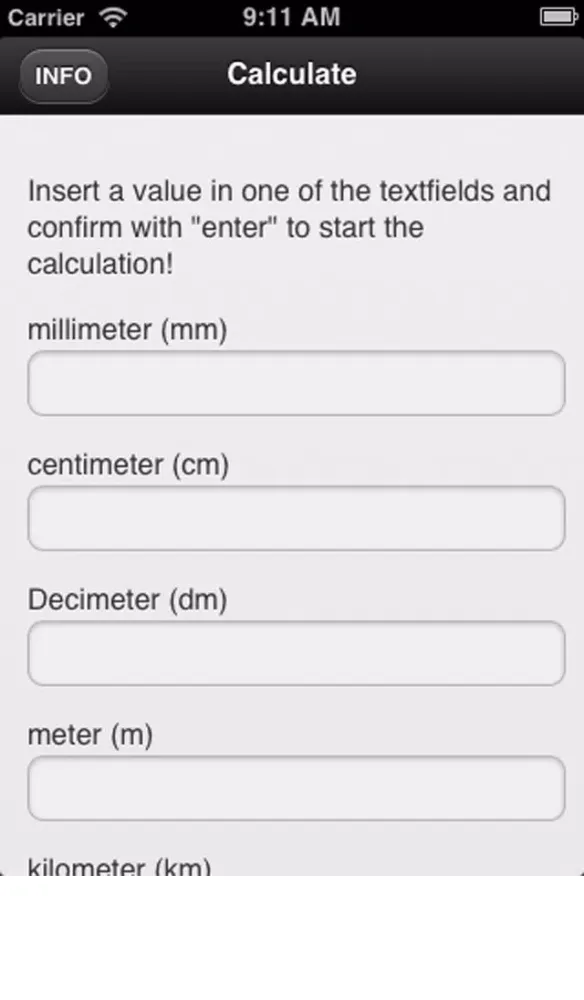 Capturas de pantalla de Easy Length Converter