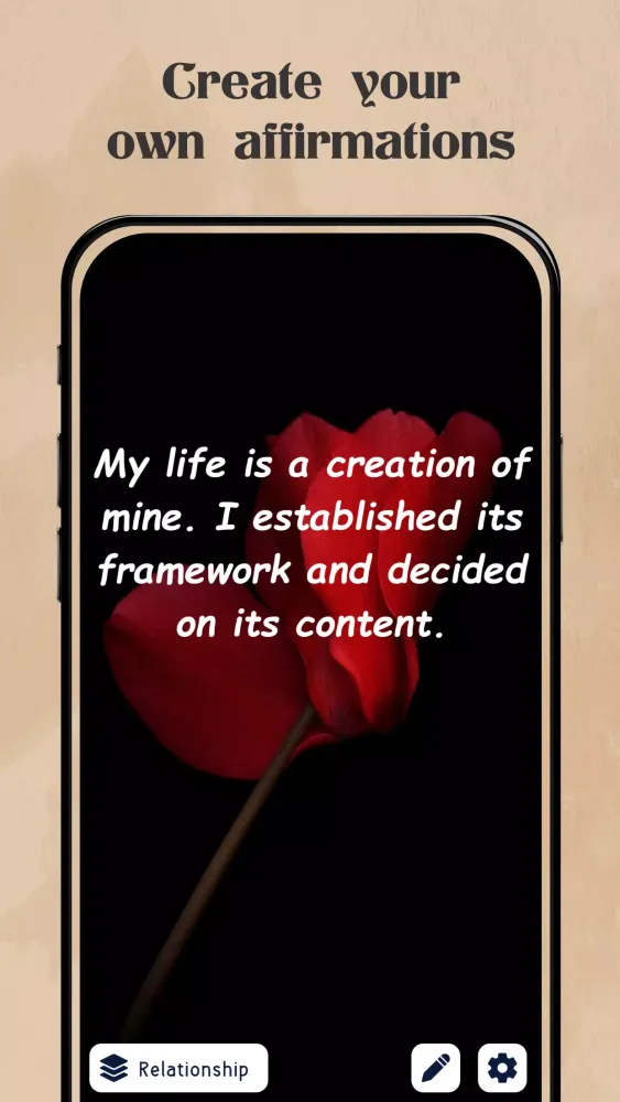 Tangkapan skrin Daily affirmations Wallpapers