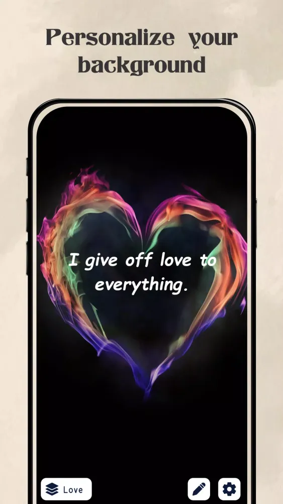 Tangkapan skrin Daily affirmations Wallpapers