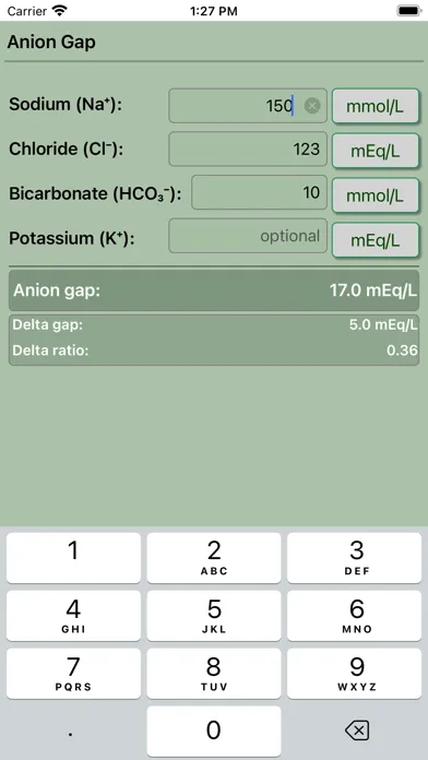 تصاویر Anion Gap Calculator Pro