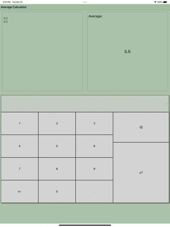 Zrzuty ekranu Average Calculator Professiona iPad 