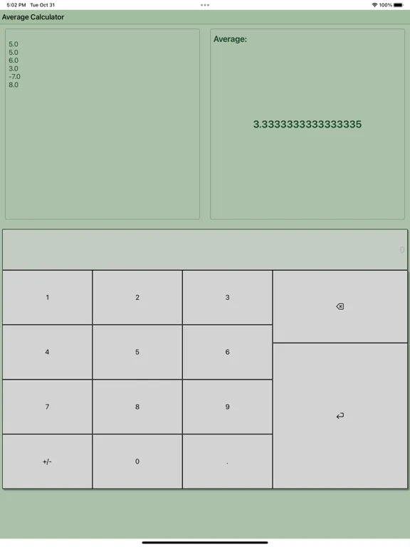 Zrzuty ekranu Average Calculator Professiona iPad 