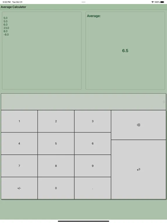 Zrzuty ekranu Average Calculator Professiona iPad 