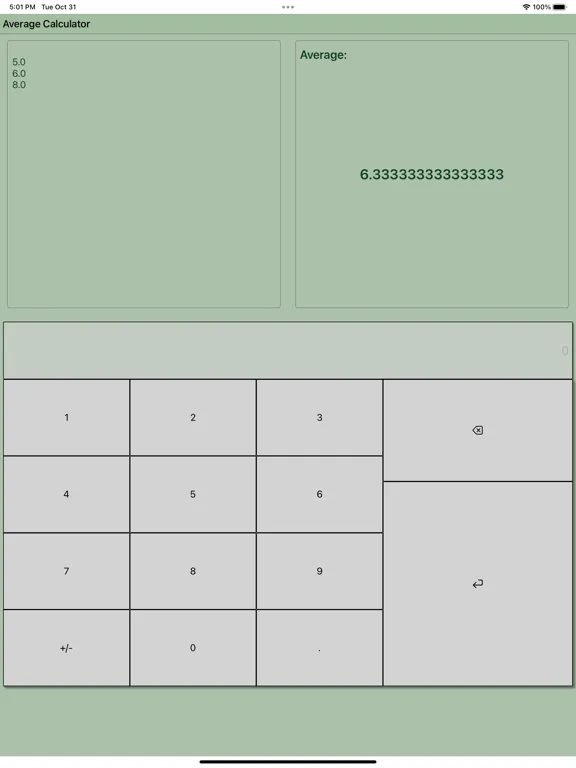 Zrzuty ekranu Average Calculator Professiona iPad 