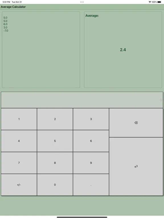 Zrzuty ekranu Average Calculator Professiona iPad 